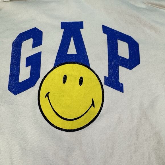 Gap Smiley Collab Hoodie Jacket Size Medium - Picture 2 of 7
